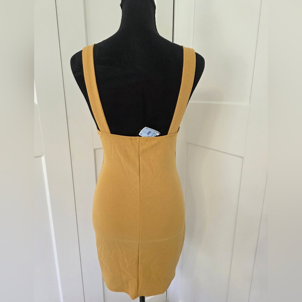 Mind Code Camel Mini Dress - Picture 3 of 6